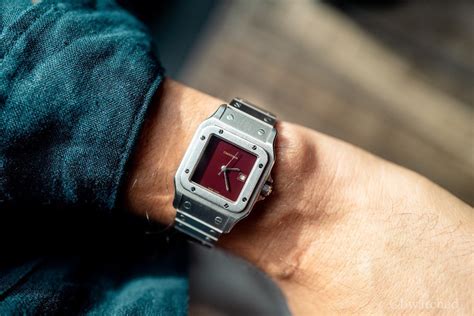 [Cartier] Santos Carree 2960 Burgundy : r/Watches 